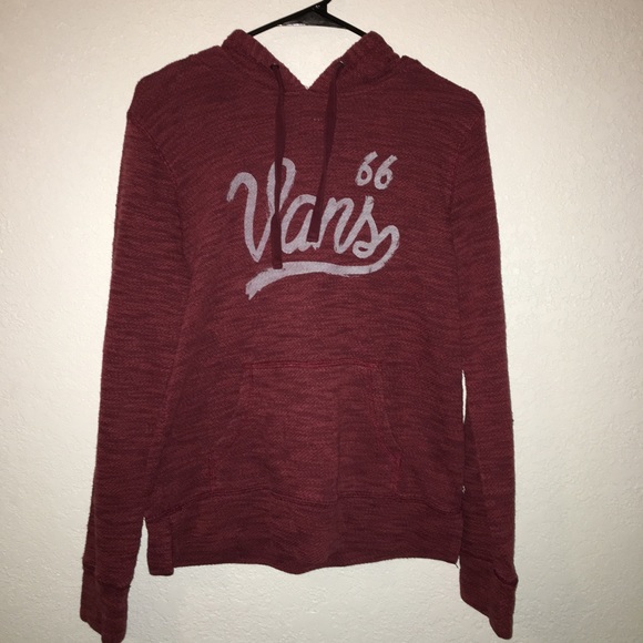 womens red vans hoodie